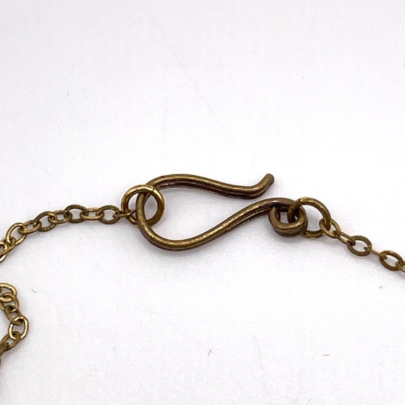 Vintage Germany Signed Gold Tone AB Rhinestone Necklace Clip-on Earring Set - Picture 9 of 13